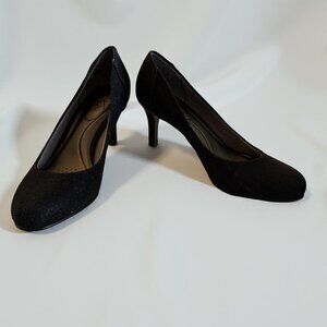 Life Stride Black Glitter Pumps Size 7M